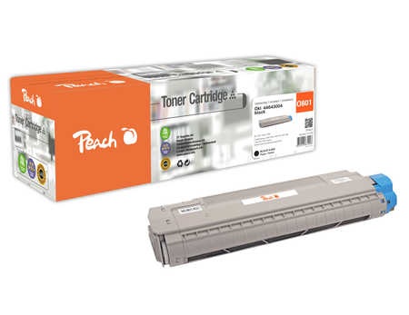 Peach Tonermodul schwarz kompatibel zu OKI 44643004