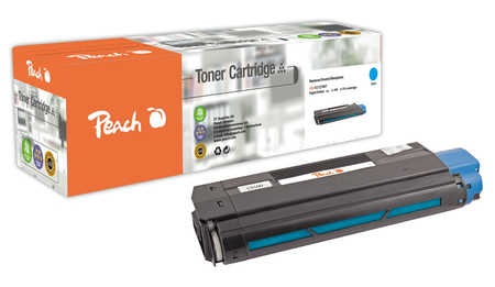 Peach Tonermodul cyan kompatibel zu OKI C5100, 42127407