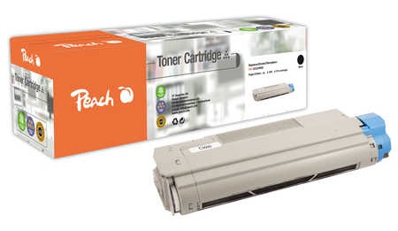 Peach Tonermodul schwarz kompatibel zu OKI 43324408