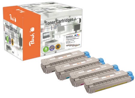 Peach Spar Pack Tonermodule kompatibel zu OKI C5850-series