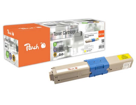 Peach Tonermodul gelb kompatibel zu OKI 44469722