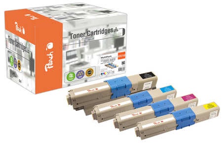Peach Spar Pack Tonermodule kompatibel zu OKI 44469804, 44469722, 44469723, 44469724