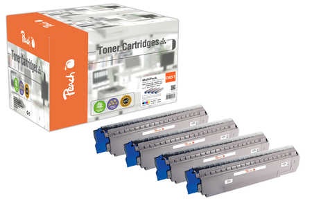 Peach Spar Pack Tonermodule kompatibel zu OKI MC851-Series