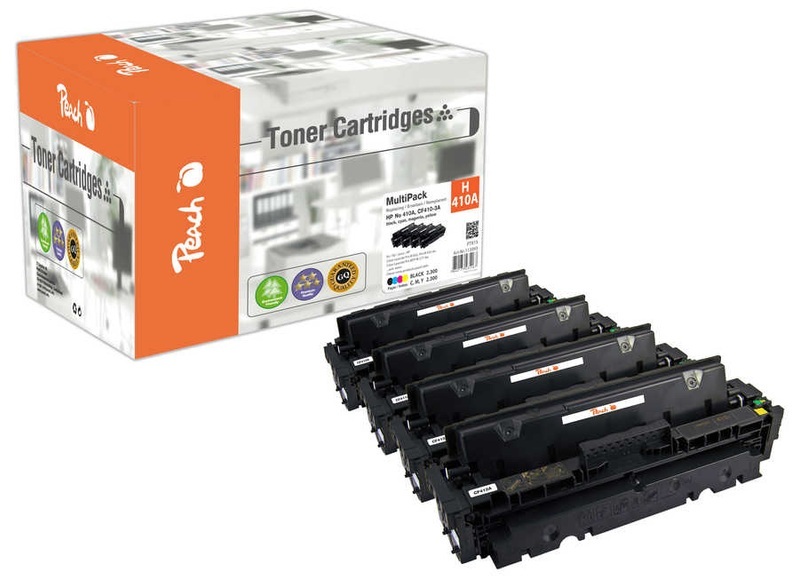 Peach Spar Pack Tonermodule kompatibel zu HP 410A, CF410-3A