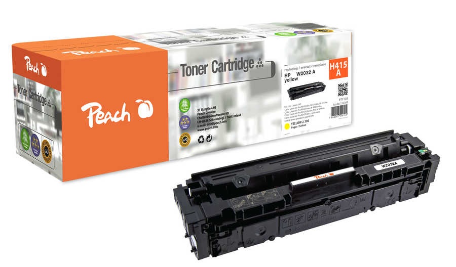 Peach Tonermodul gelb kompatibel zu 415A, W2032A