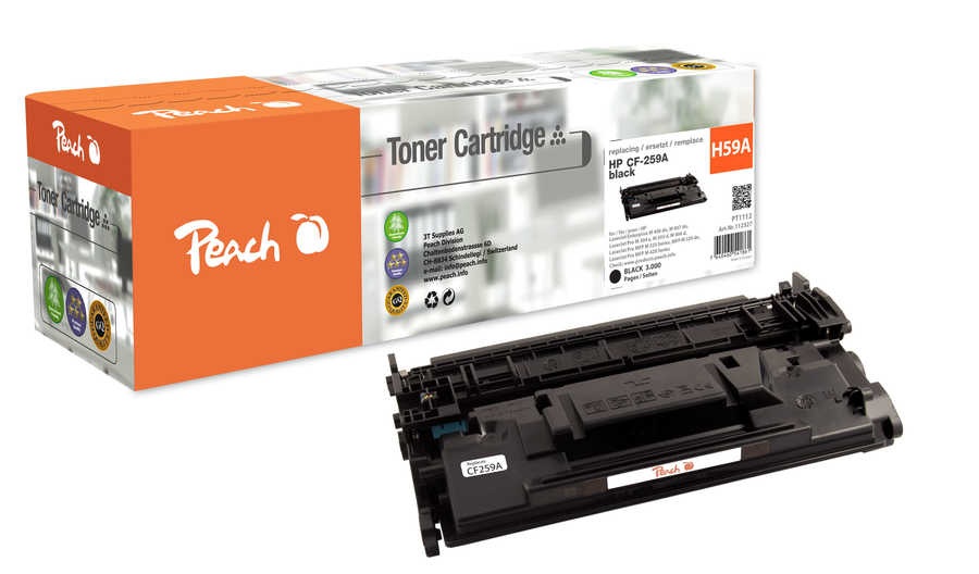 Peach Tonermodul schwarz kompatibel zu HP 59A, CF259A