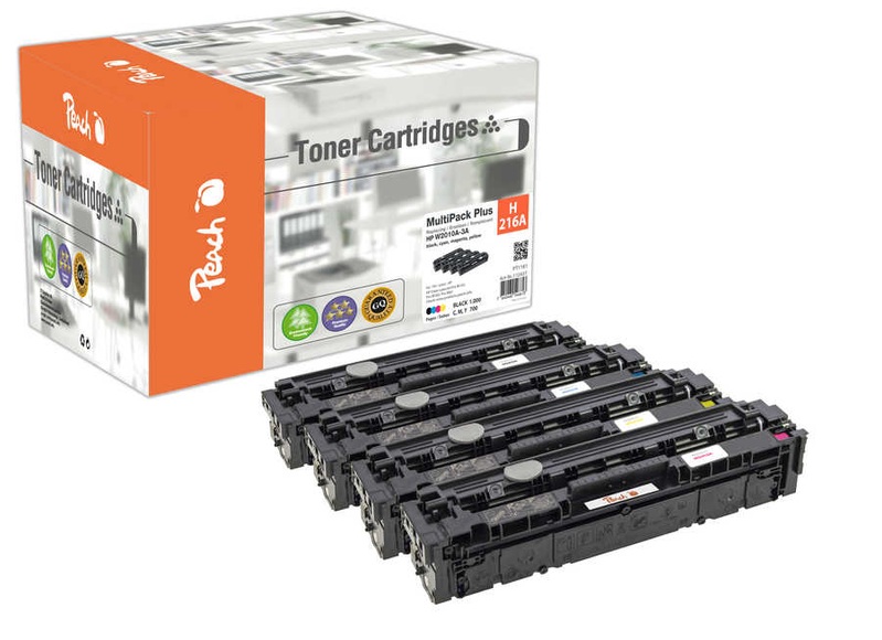 Peach Spar Pack Tonermodule kompatibel zu HP No. 216A, W2410A, W2411A, W2412A, W2413A