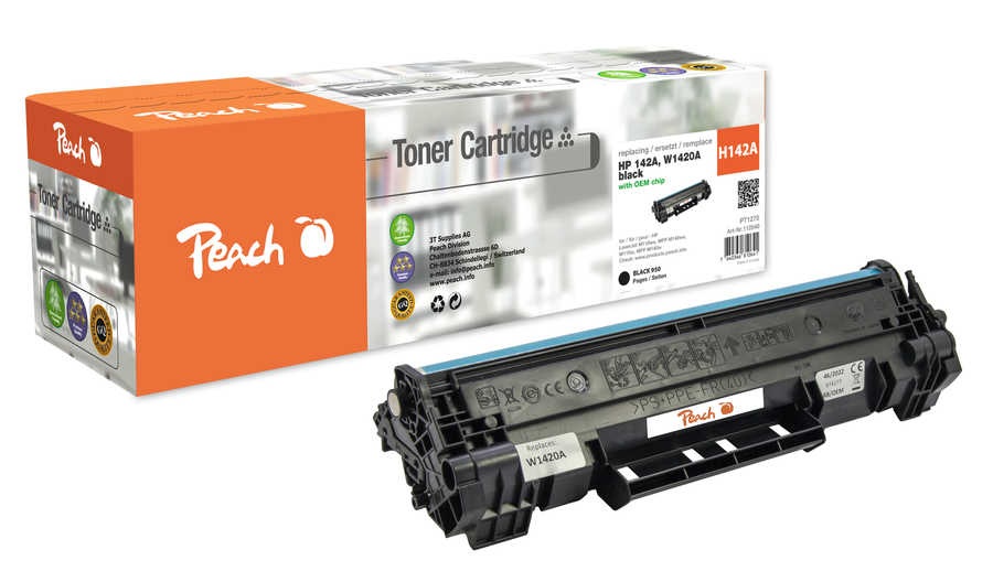 Peach H142A Tonermodul bk ersetzt HP No. 142A, W1420A für z.B. HP LaserJet M 109, HP LaserJet M 109 a, HP LaserJet M 109 w, HP LaserJet M 109 we