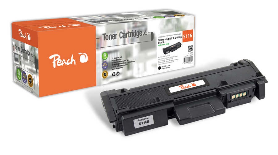 Peach S116 Tonermodul bk ersetzt ML-D116S/ELS