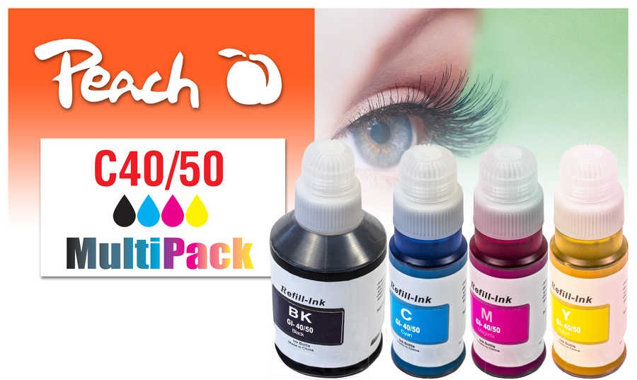 Peach Spar Pack Tintenpatronen kompatibel zu GI-40/50
