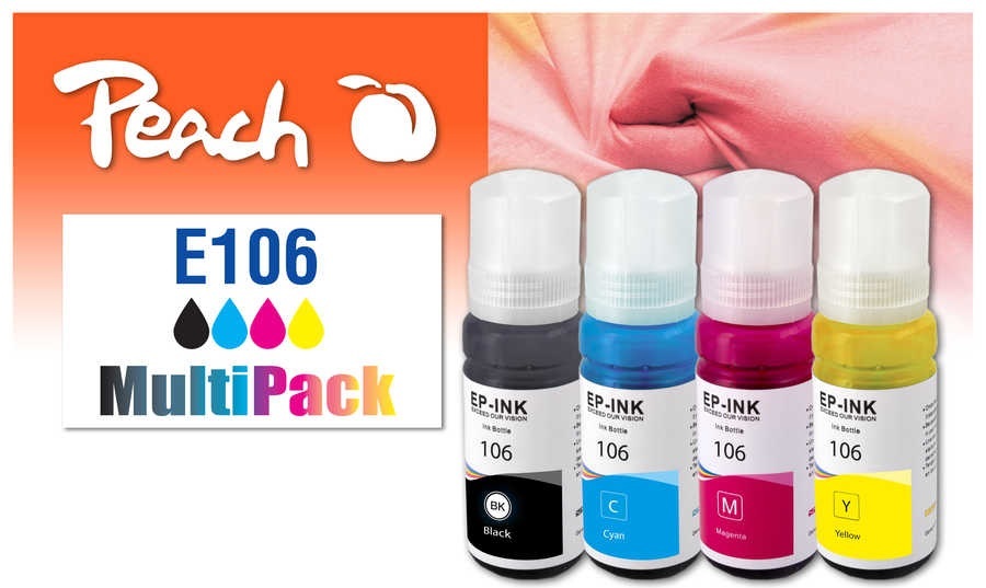Peach Spar Pack Tintenpatronen kompatibel zu 106, T00R1, T00R2, T00R3, T00R4