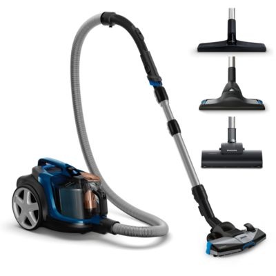 Philips FC9745/09 PowerPro Expert Staubsauger ohne Beutel Schwarz, Royalblau