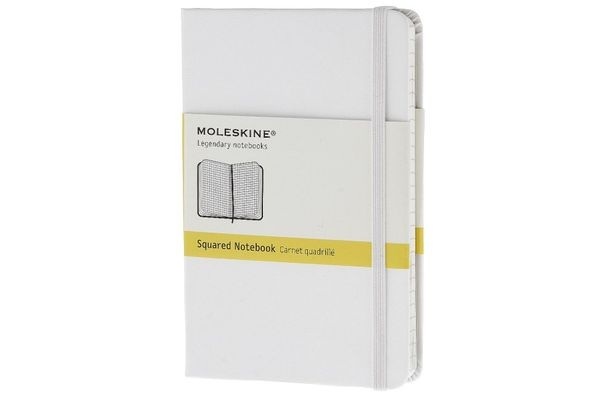 Moleskine Notizbuch, Pocket, A6, kariert, weiss