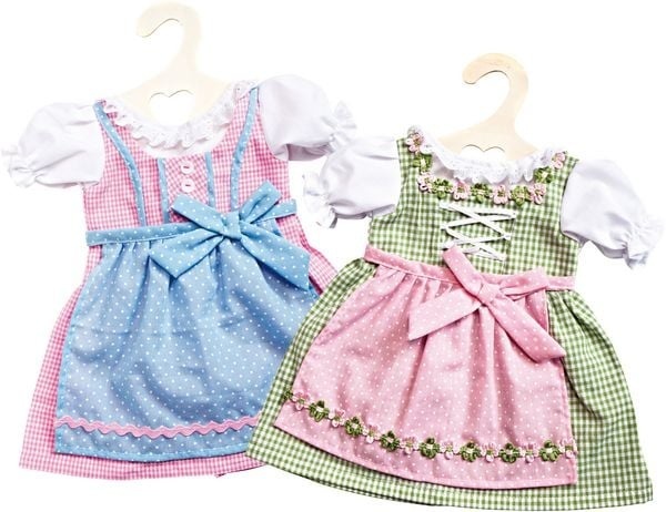 Heless® Puppenkleidung Grösse 35-45 cm »Dirndl rosa-blau«