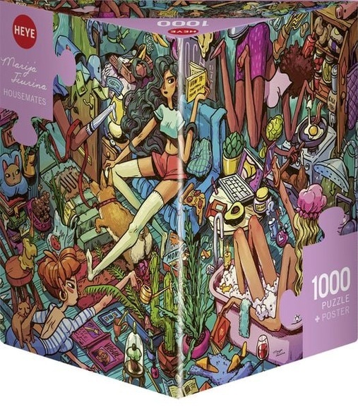 Puzzle Homely Housemates Triangular (1000Teile)