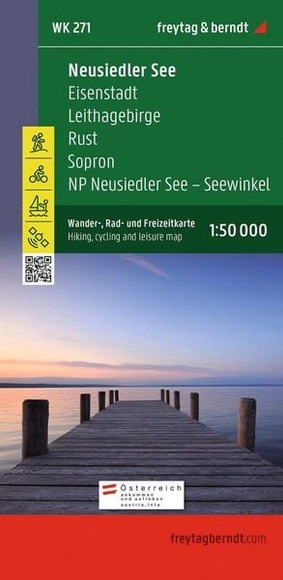Freytag & Berndt Wander-, Rad- und Freizeitkarte Neusiedler See, Eisenstadt, Leithagebirge, Rust, Sopron, Seewinkel Nationalpark
