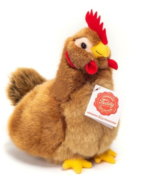 Hermann Teddy Kuscheltier HENNE (16cm) sitzend in braun