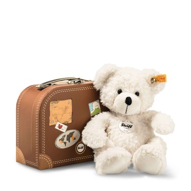 STEIFF Kuscheltier Lotte im Koffer 28 cm weiss
