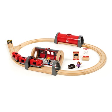 Brio Metro-Bahn-Set 20-teilig in rot