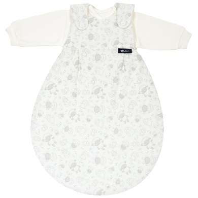 Alvi Baby-Mäxchen® - das Original 3tlg. - Schäfchen beige, Gr.62/68 - weiß