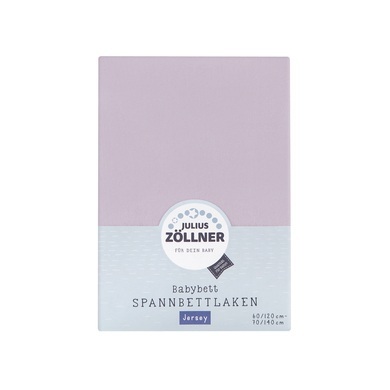 ZÖLLNER Spannbetttuch Jersey 70x140 cm flieder