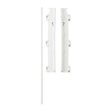 Baby Dan Wandbeschläge für Flex Gitter (Laufgitter, M, L, XL, XXL) weiß