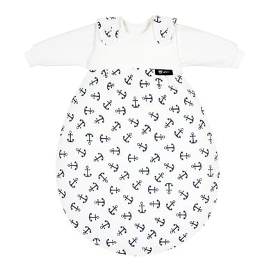Alvi® Schlafsack BABY-MÄXCHEN® - ANKER 3-teilig in marine/weiß in Gr. 50/56