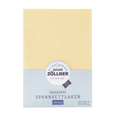 ZÖLLNER Spannbetttuch Jersey 70x140 banana