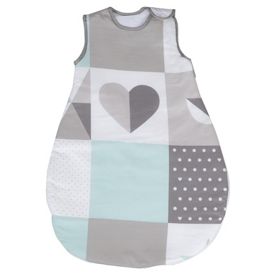 roba Schlafsack Happy Patch mint - grau