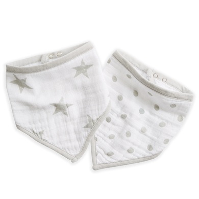 aden ® Bandana Lätzchen dusty grau 2er Pack