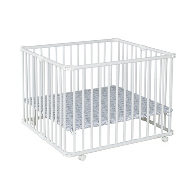 Geuther Laufgitter Lucilee Plus 90,2 x 97,4 cm weiß kleine Monster