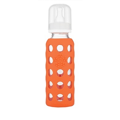 lifefactory Glas-Trinkflasche BABY 0,250l in orange