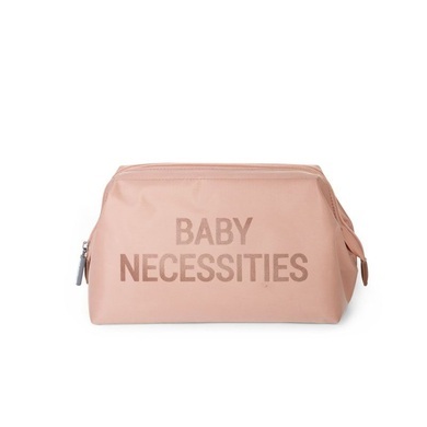 CHILDHOME Baby Necessities Kulturbeutel pink - grau