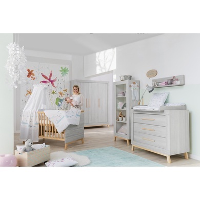 home24 Kinderzimmer-Set Miami Grey (3-teilig)