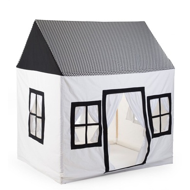 Childhome Spielhaus GROßES HAUS in weiß/schwarz