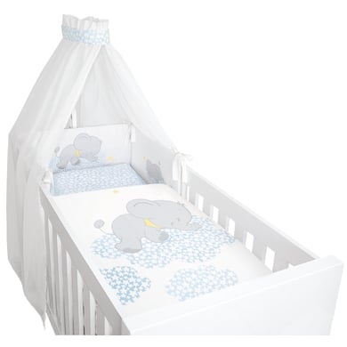 bebella vital Bettset 4-tlg, Lunafant blau - Gr.100x135 cm