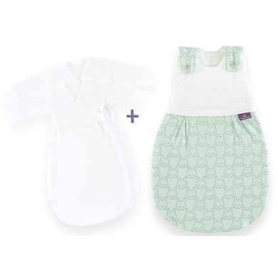Träumeland Schlafsack-Set LIEBMICH 3-teilig Kuschelhase, Größe 56/62