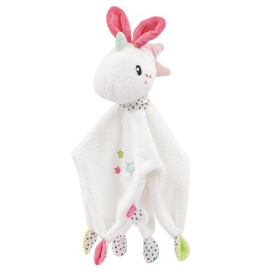 fehn ® Aiko & Yuki Schmusetuch Einhorn - weiß