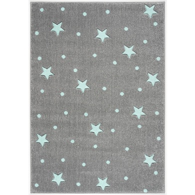 Livone Spiel- und Kinderteppich Kids Love Rugs Heaven silbergrau/mint, 100 x 150 cm