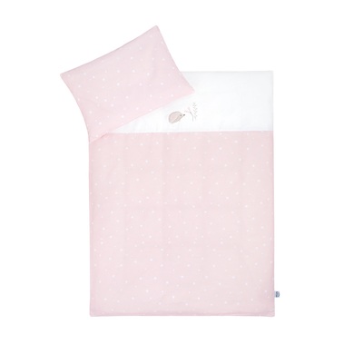 JULIUS ZÖLLNER Bettwäsche mit Applikation Igel/ Star rose 100x135 cm - rosa/pink - Gr.100x135 cm