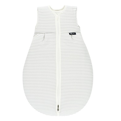 Alvi® Kugelschlafsack MÄXCHEN THERMO - STRIPES in hellgrau in Gr. 70