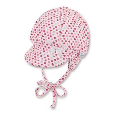 Sterntaler Ballonmütze GLITZERSCHLEIFE mit Schirm in weiß in Gr. 37