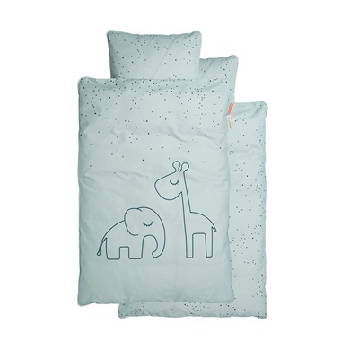 Done by Deer™ Bettwäsche Junior Dreamy dots Blau 100 x 140 cm - blau