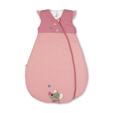 Sterntaler Funktions-Schlafsack MAUS MABEL gepunktet in rosa in Gr. 110