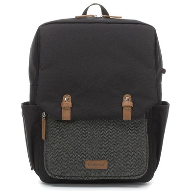 Babymel Wickelrucksack GEORGE (30x38x14) in anthrazit/schwarz