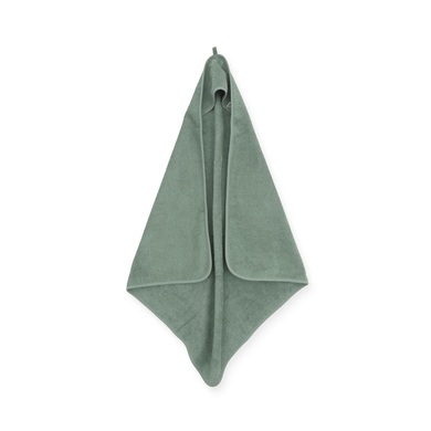 jollein Kapuzenbadetuch Frottee ash green 75 x 75 cm