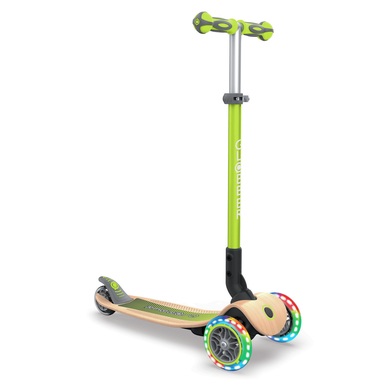 GLOBBER PRIMO Scooter foldable Wood, grün