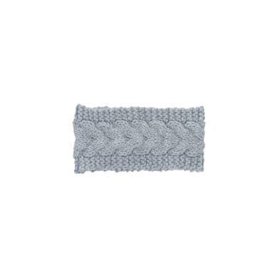 Sterntaler Strick-Stirnband silber melange