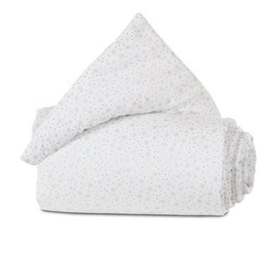 Babybay Verschlussgitter Gitterschutz Organic Cotton Glitzersterne Dimantblau