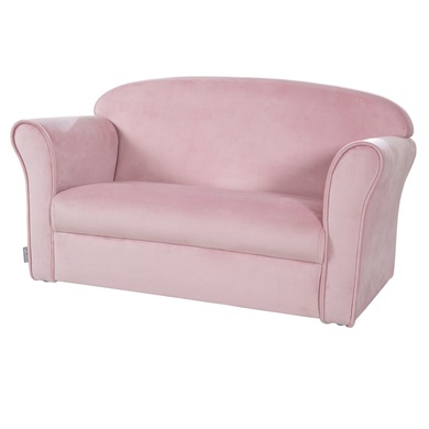roba Samt-Kindersofa mit Armlehne